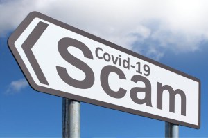 COVID-19 Scam sign 